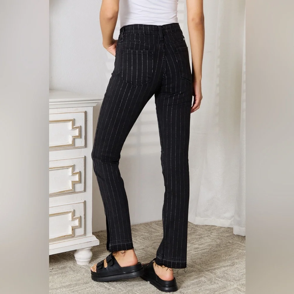 NEW**-Kancan Striped Pants with Pockets OFFERS WELCOME - Picture 2 of 3